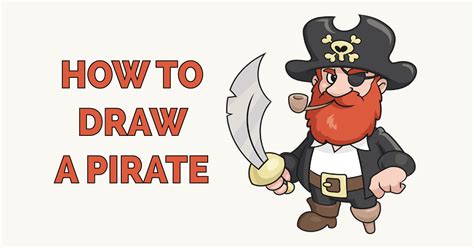 how to draw a pirate.